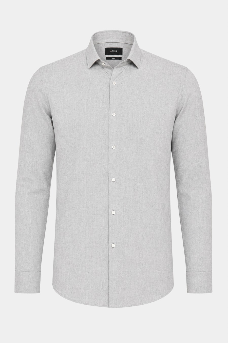 Camisa Manga Longa Slim em Algodao Willis Chumbo — foto 5 de 6