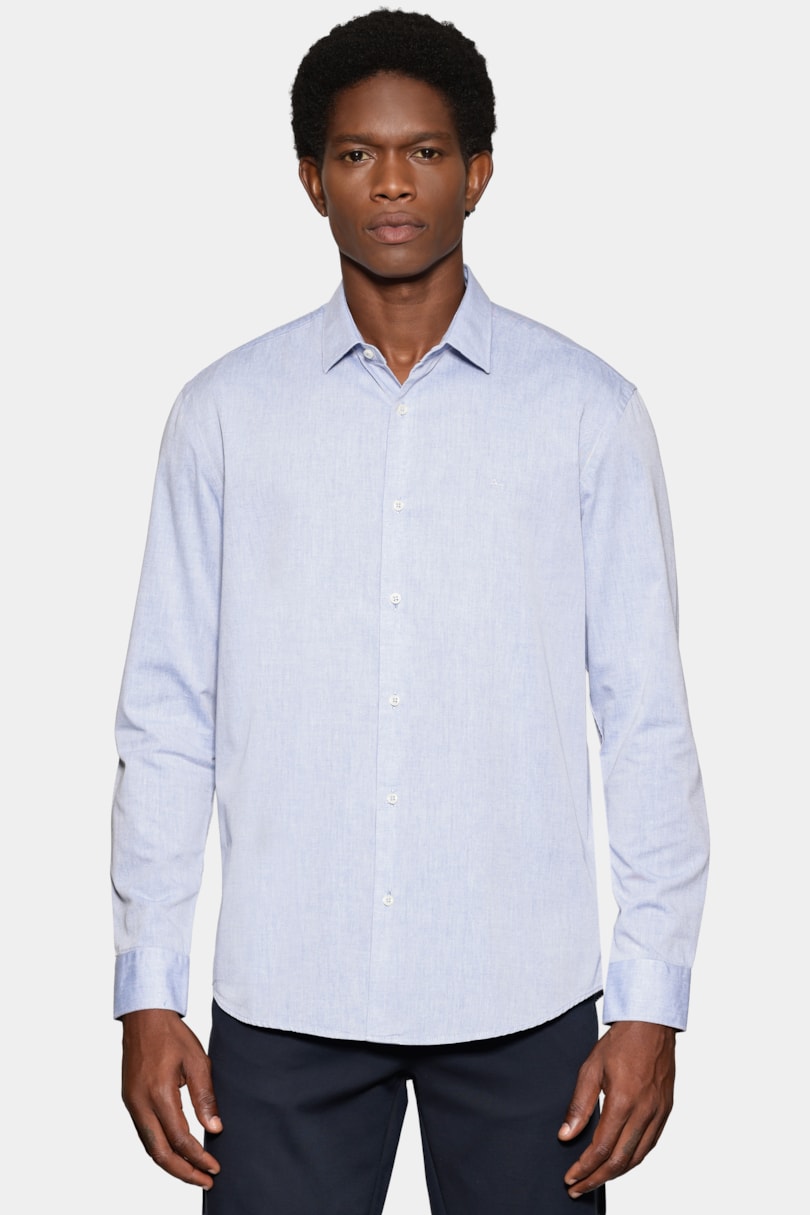 Camisa Manga Longa Slim em Algodão Willis Royal