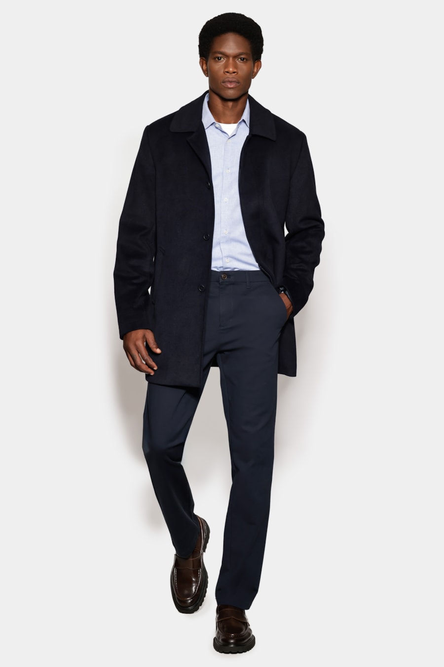 Camisa Manga Longa Slim em Algodão Willis Royal — foto 2 de 6