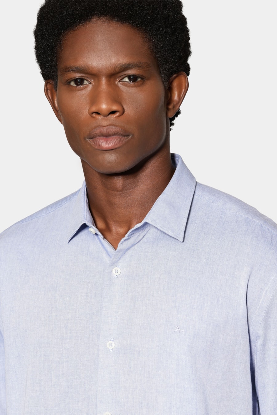 Camisa Manga Longa Slim em Algodão Willis Royal — foto 3 de 6