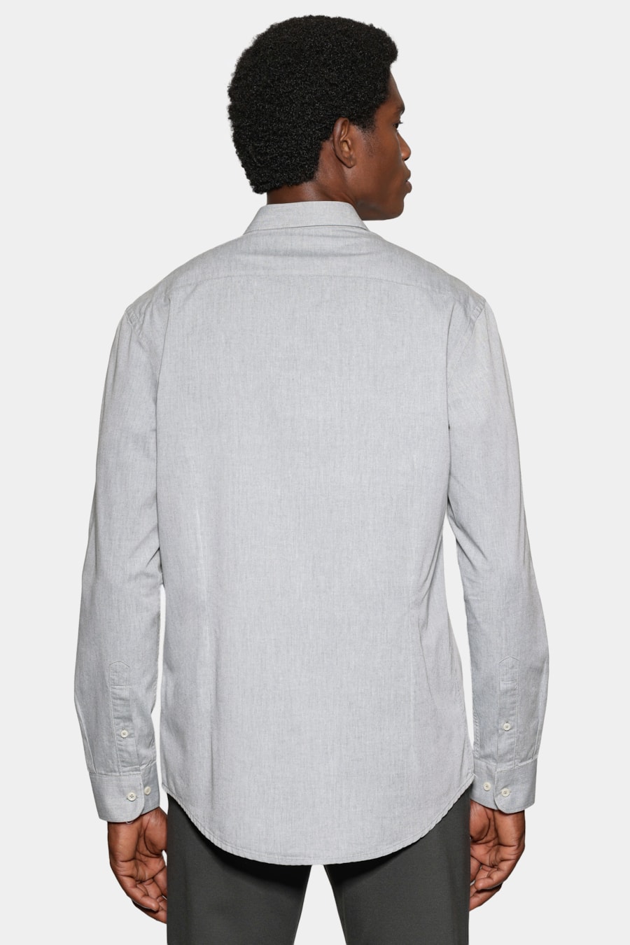Camisa Manga Longa Slim em Algodão Willis Verde Escuro — foto 4 de 6