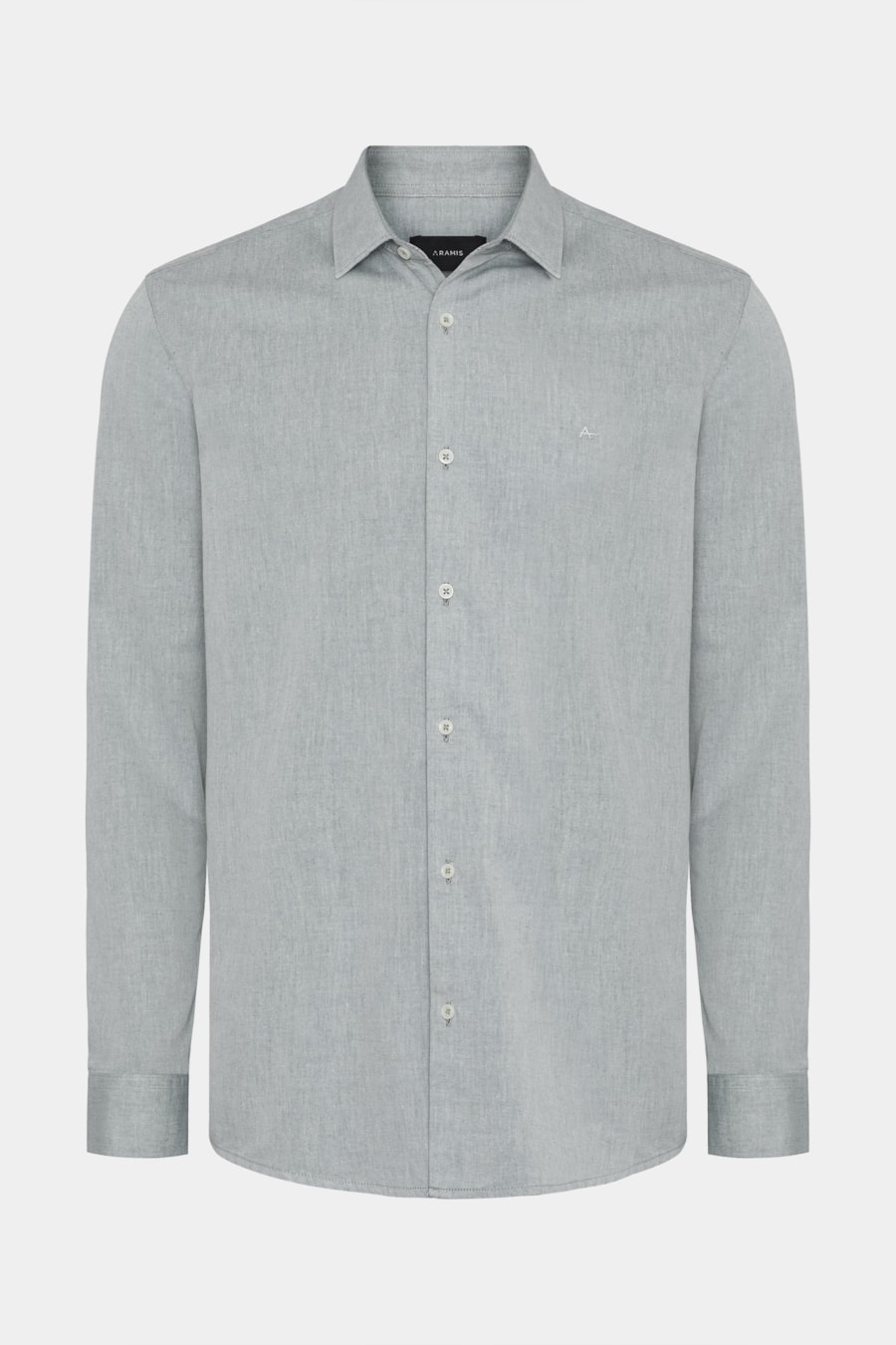 Camisa Manga Longa Slim em Algodão Willis Verde Escuro — foto 5 de 6