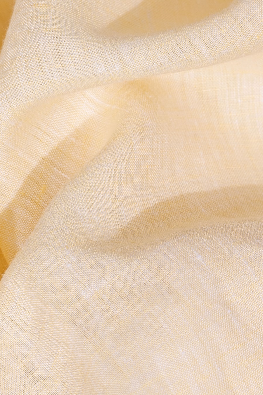 Camisa Manga Longa Slim em Linho Irlandês Amarelo — foto 5 de 5