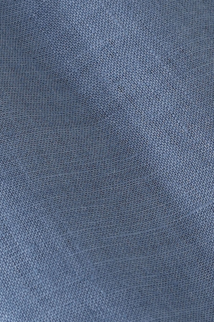 Camisa Manga Longa Slim em Linho Irlandês Azul Escuro — foto 6 de 6