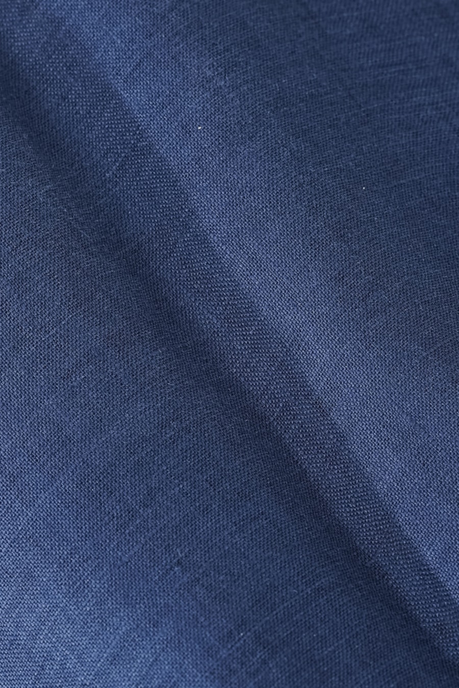 Camisa Manga Longa Slim em Linho Irlandês Azul Forte — foto 7 de 7
