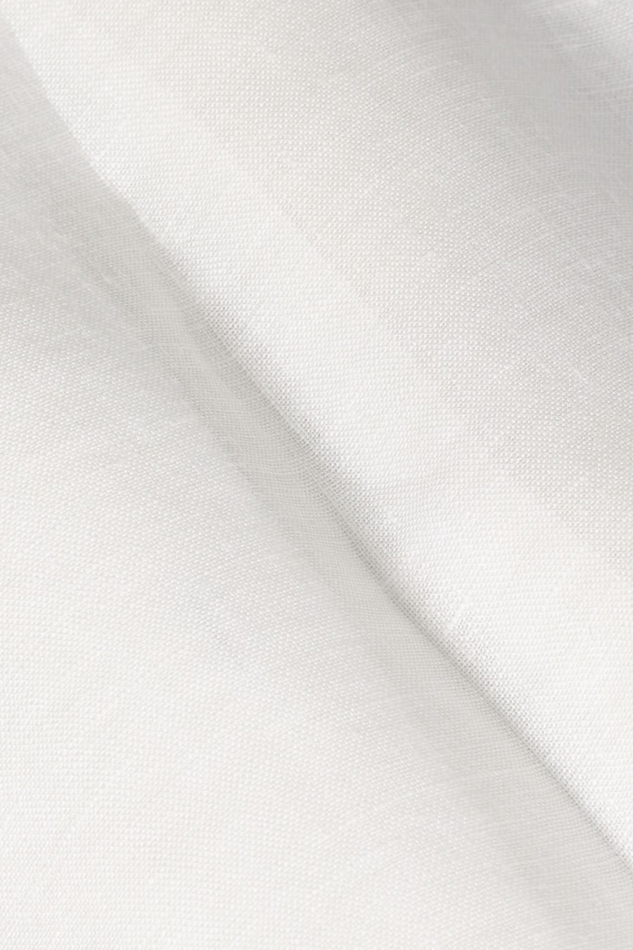 Camisa Manga Longa Slim em Linho Irlandês Branco — foto 9 de 10