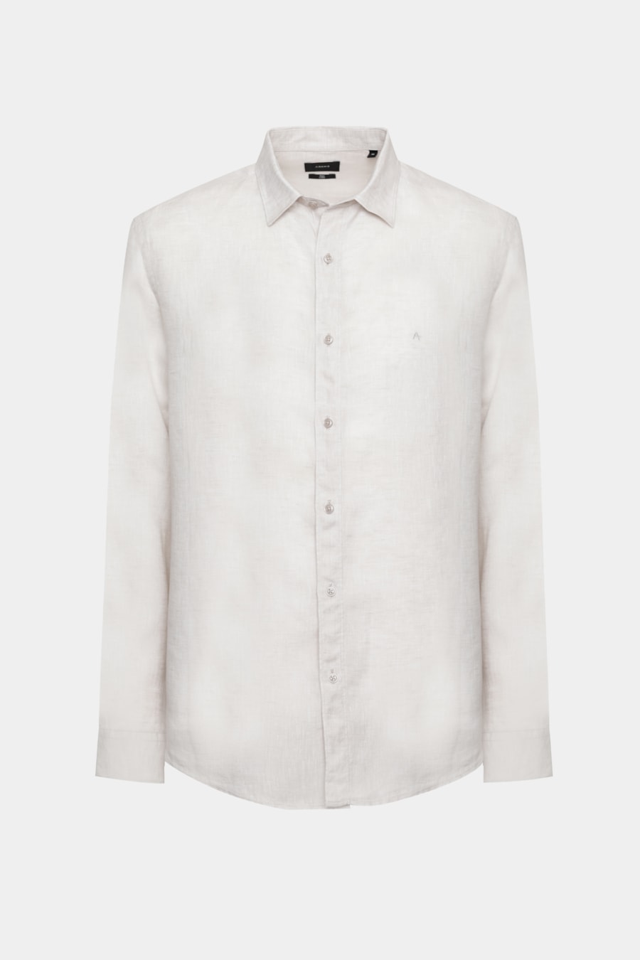 Camisa Manga Longa Slim em Linho Irlandês Cáqui — foto 5 de 5