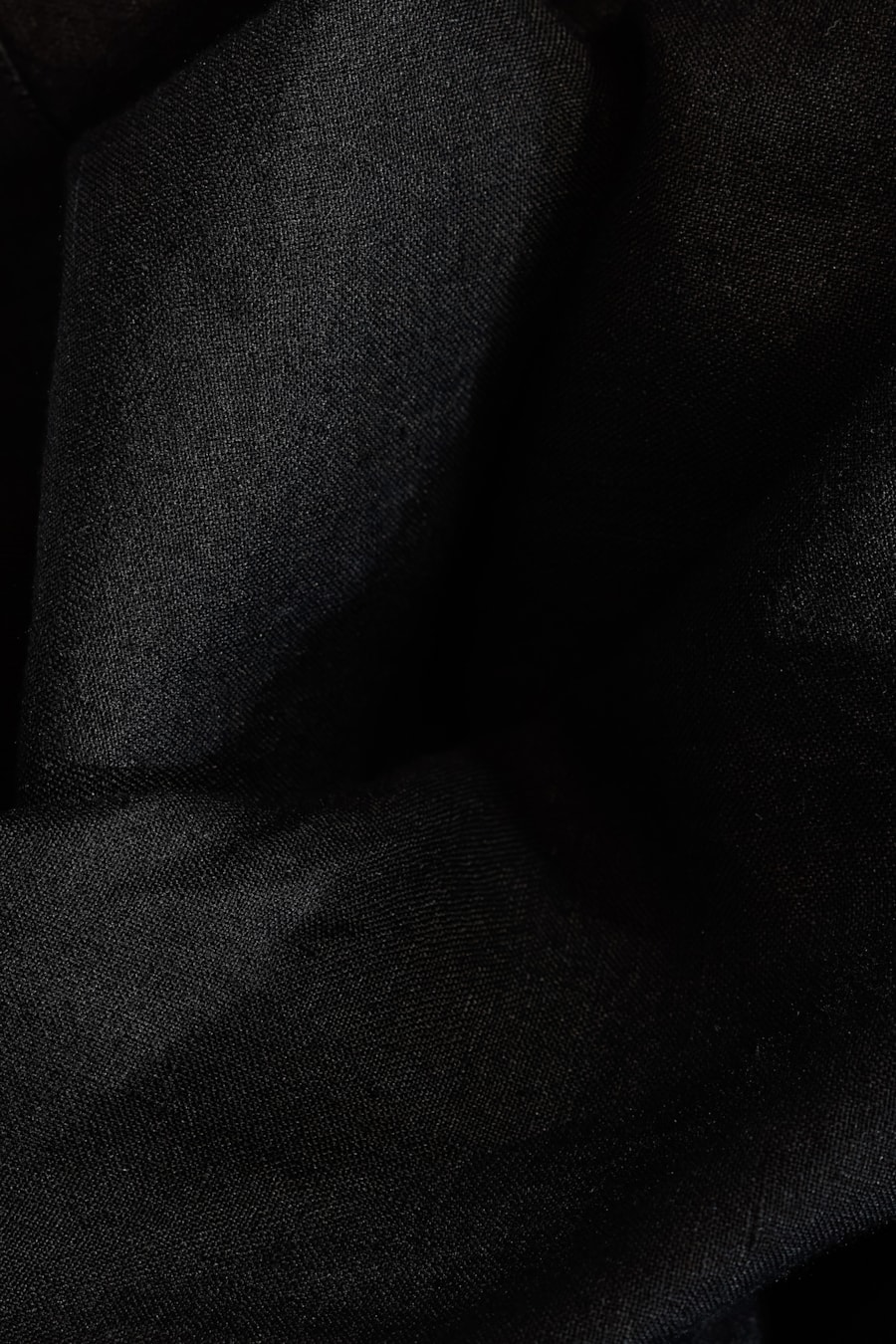 Camisa Manga Longa Slim em Linho Irlandês Preto — foto 5 de 5