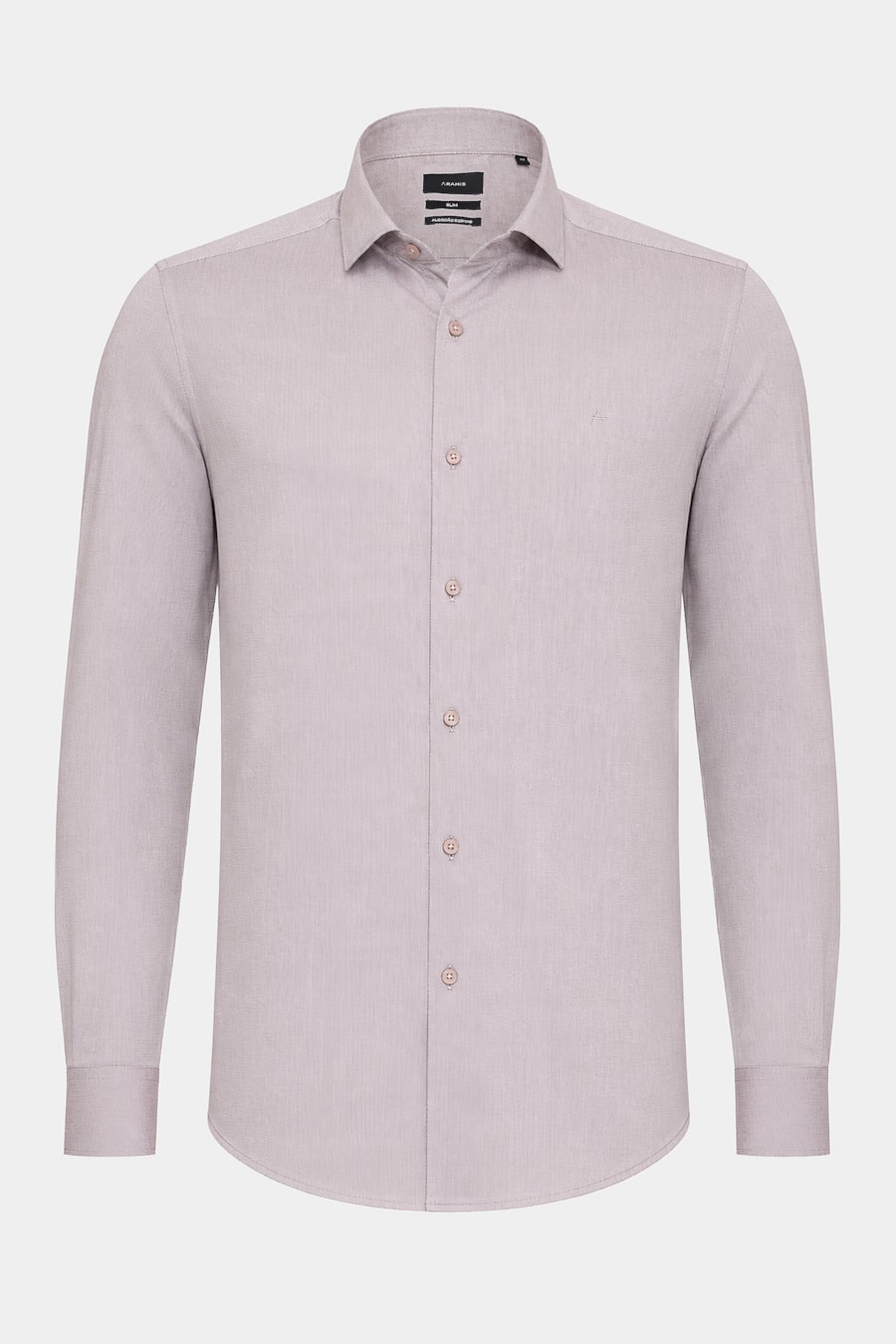 Camisa Manga Longa Slim Fio 50 Egípcio Petronas Castanho — foto 5 de 6