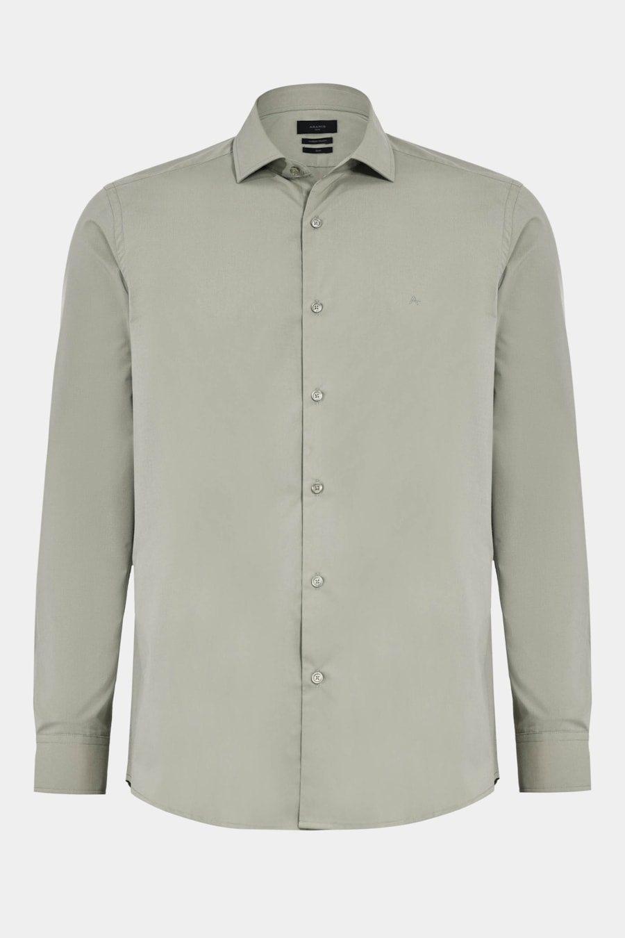 Camisa Manga Longa Slim Fio 60 Carbon Touch Verde — foto 5 de 6