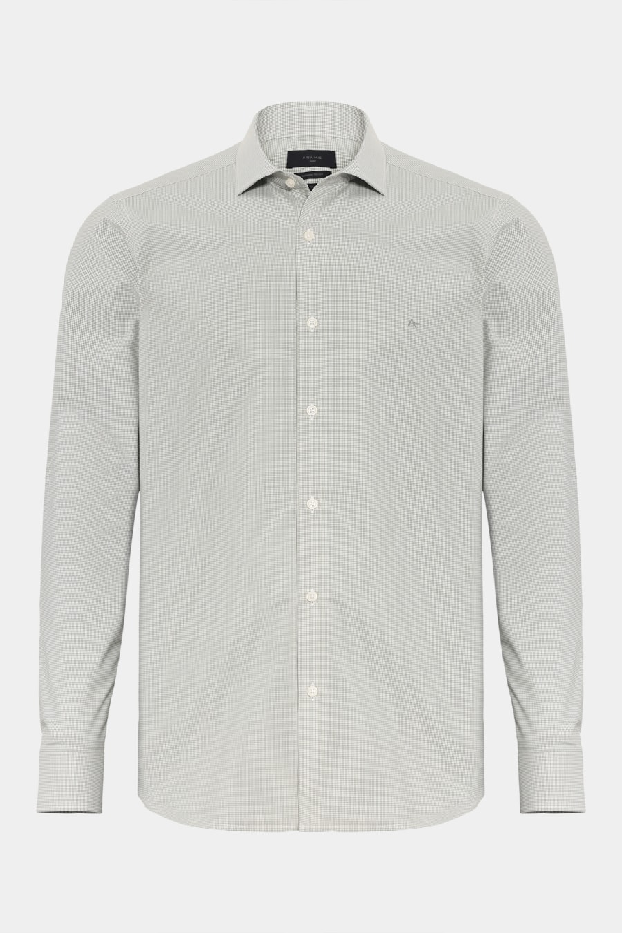 Camisa Manga Longa Slim Fio 60 Carbon Touch Verde C/ Natural — foto 5 de 6