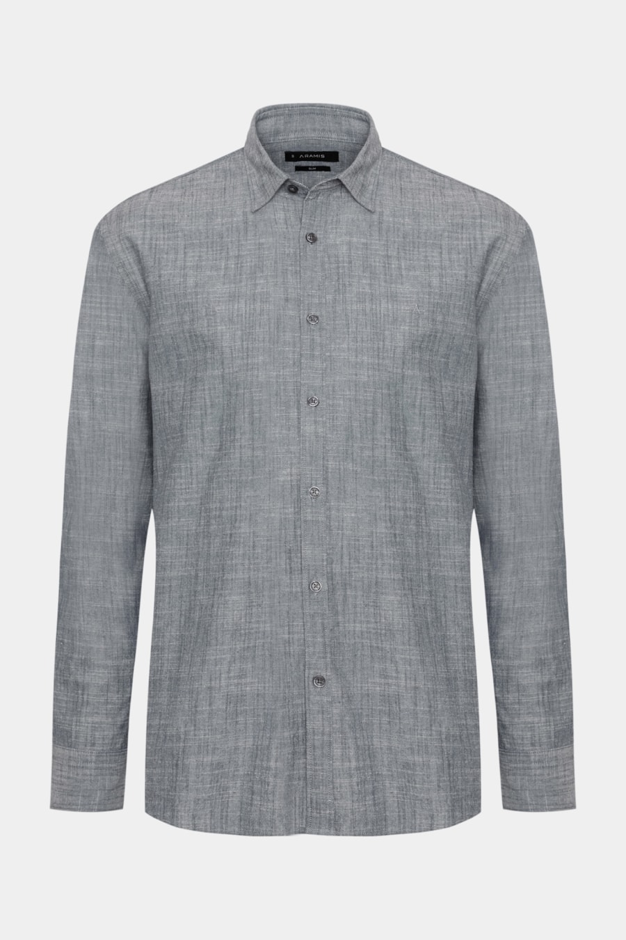 Camisa Manga Longa Slim Flamê Azul — foto 5 de 6