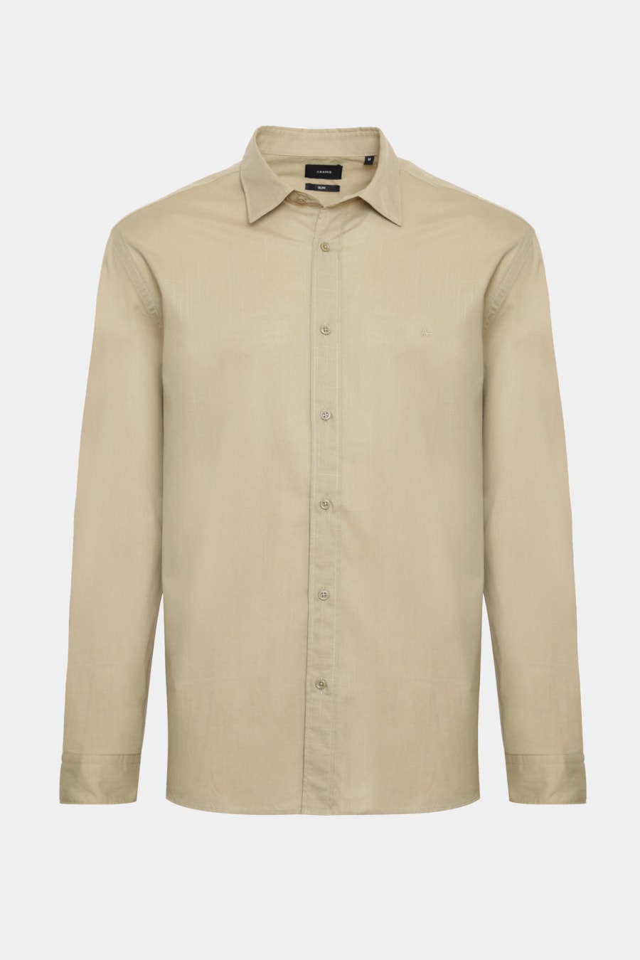 Camisa Manga Longa Slim Flamê Bosco Areia — foto 5 de 6