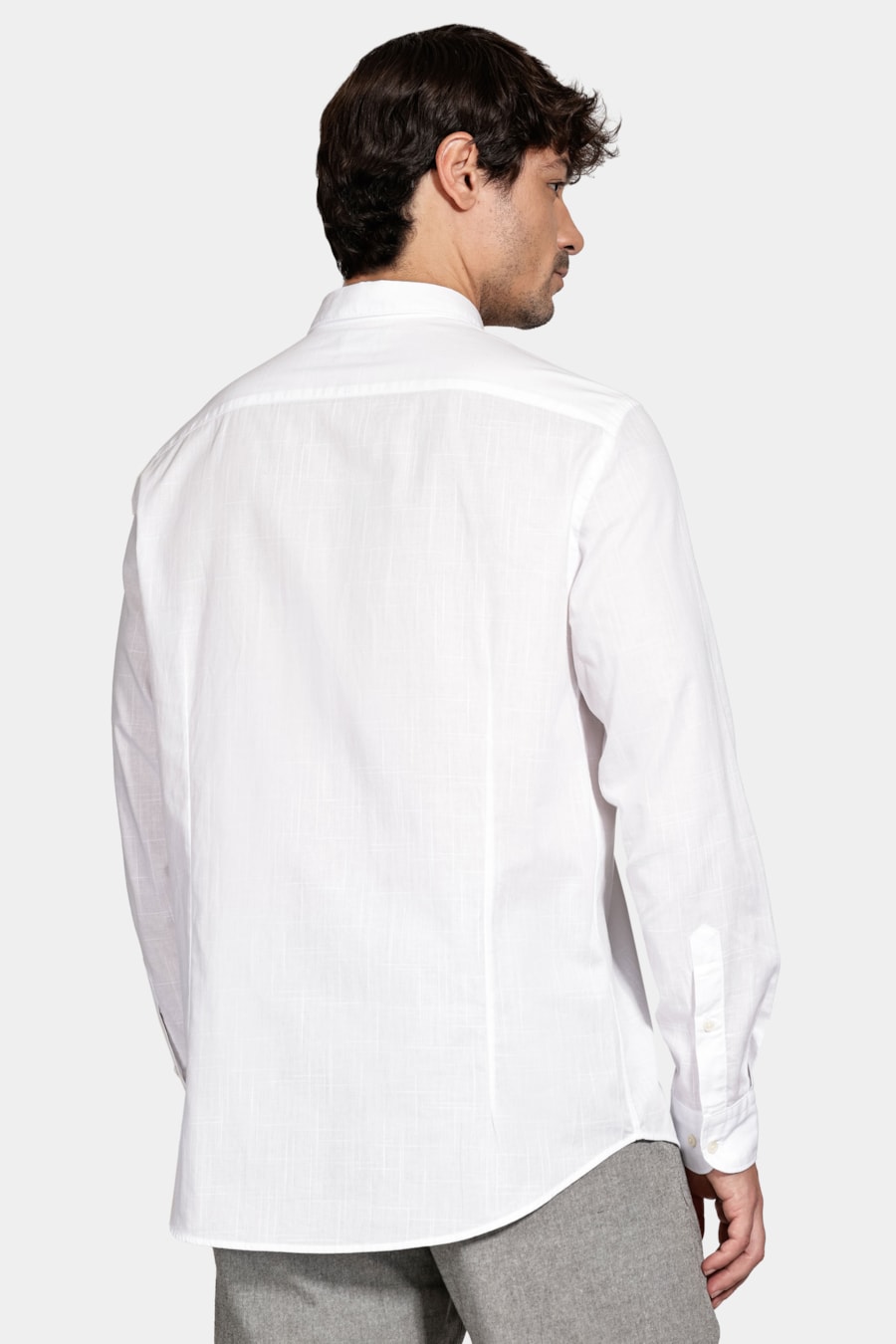 Camisa Manga Longa Slim Flamê Bosco Branco — foto 4 de 6