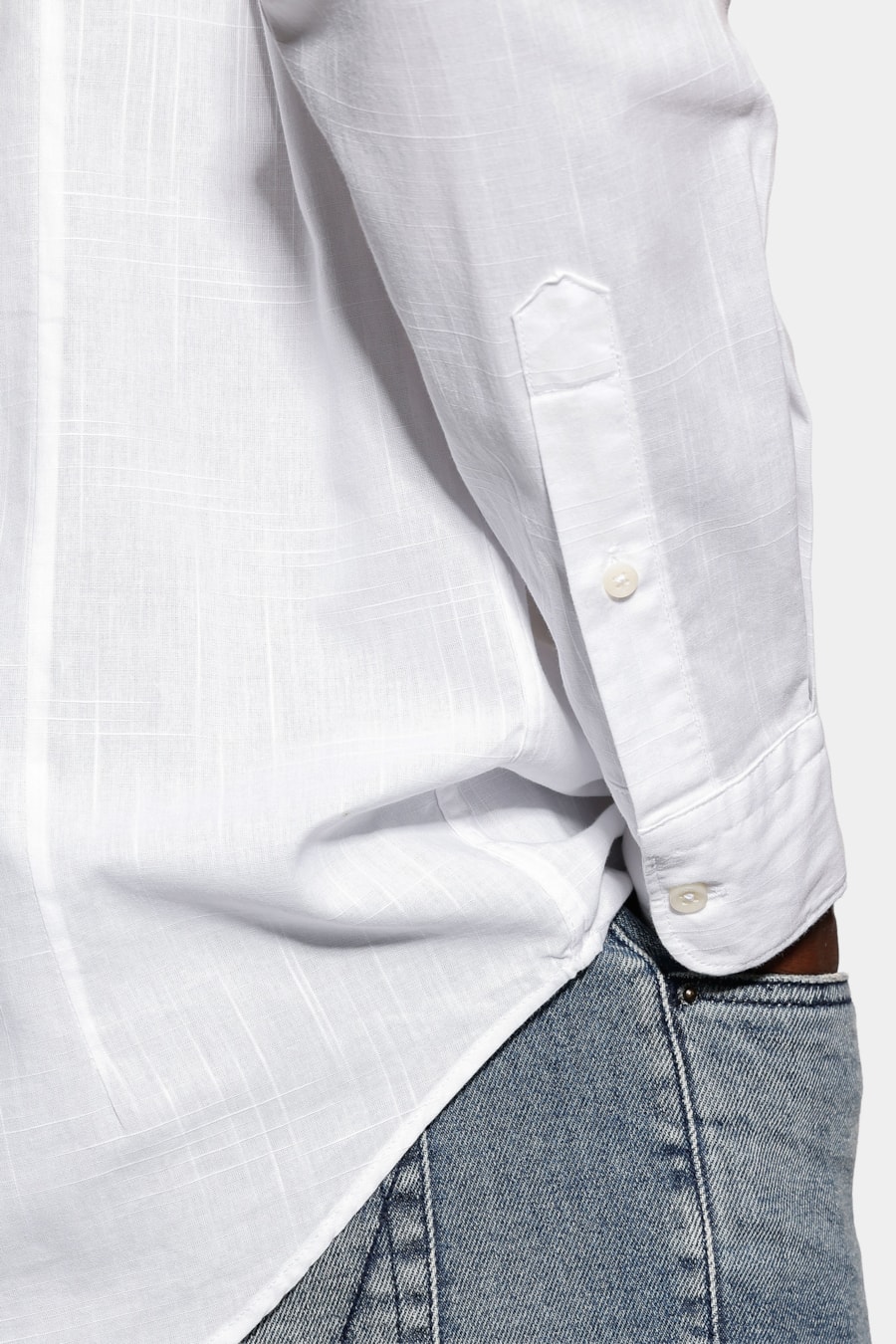 Camisa Manga Longa Slim Flame Bosco Branco — foto 3 de 7