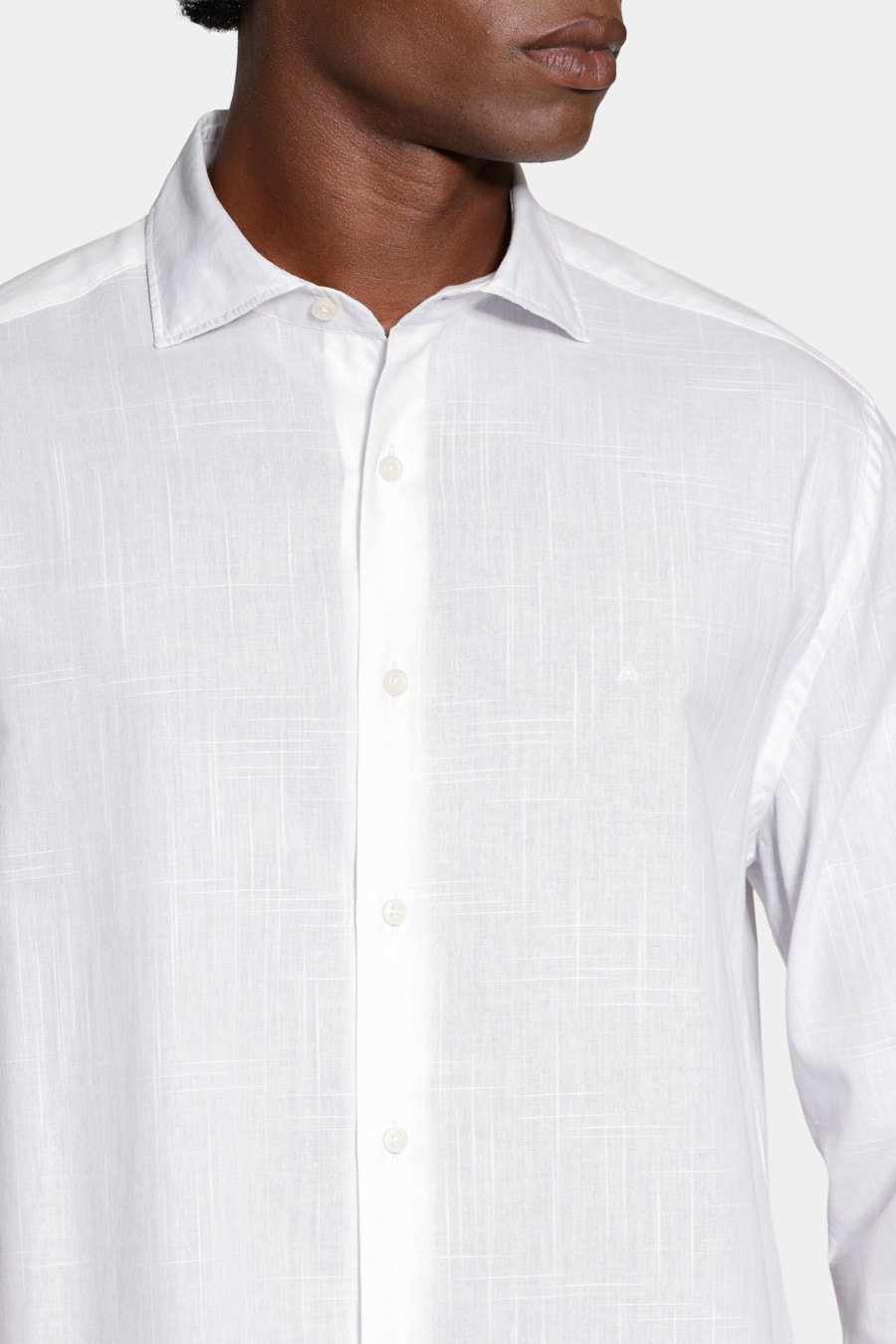 Camisa Manga Longa Slim Flame Bosco Branco — foto 4 de 7