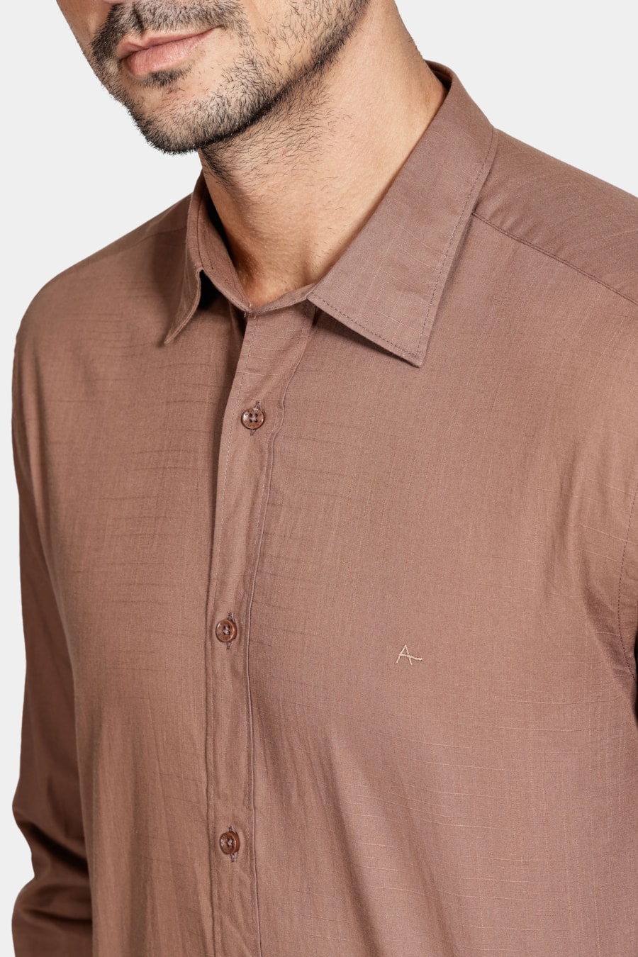 Camisa Manga Longa Slim Flamê Bosco Cafe — foto 3 de 6