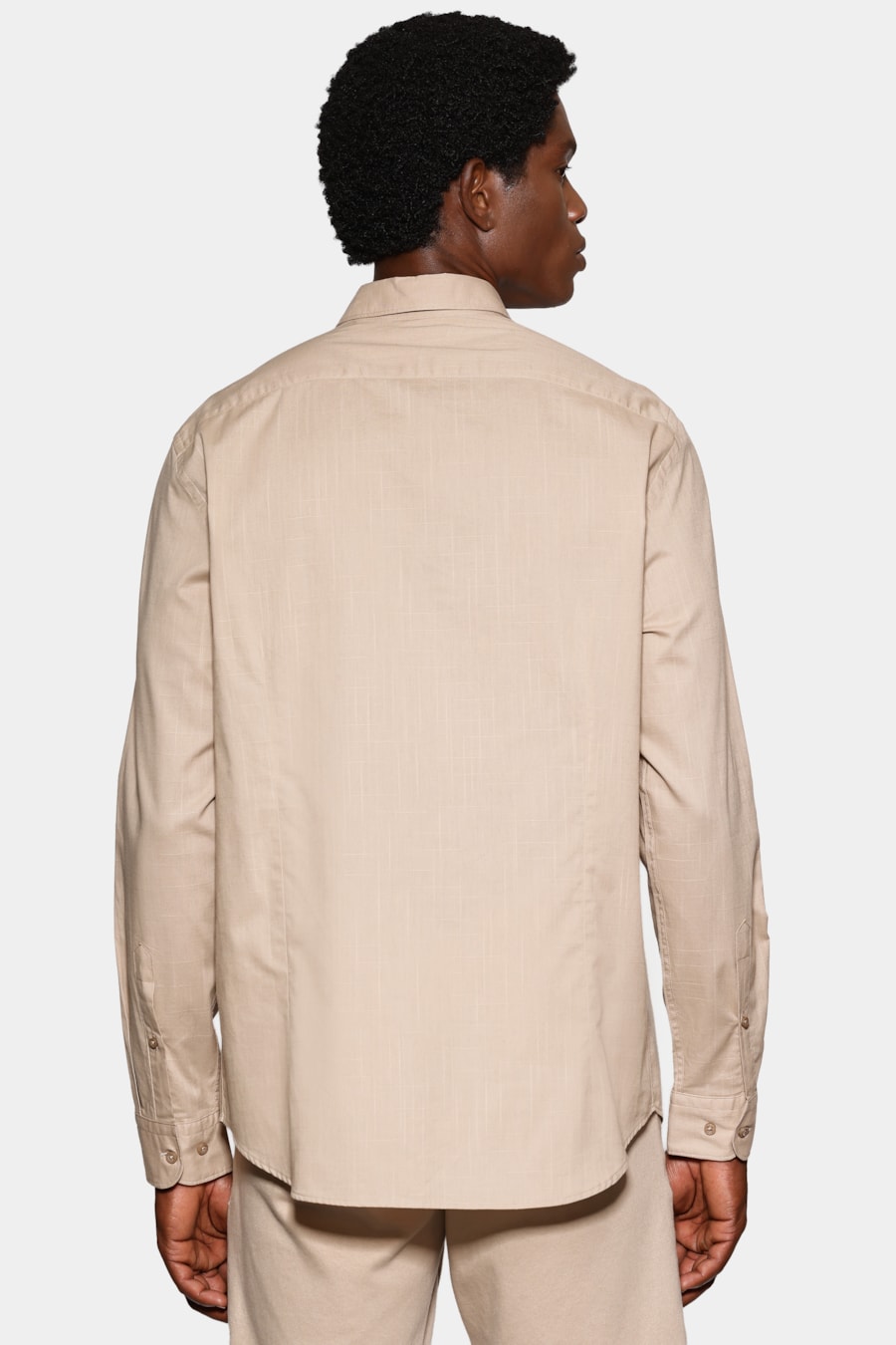 Camisa Manga Longa Slim Flame Bosco Caqui — foto 4 de 6