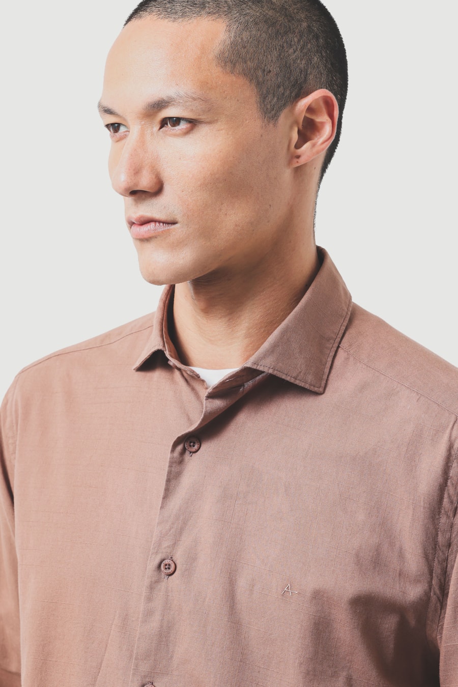 Camisa Manga Longa Slim Flame Bosco Chocolate — foto 3 de 6