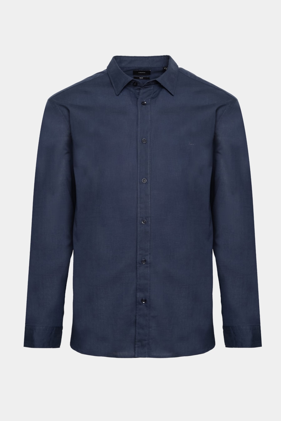 Camisa Manga Longa Slim Flamê Bosco Marinho — foto 5 de 6