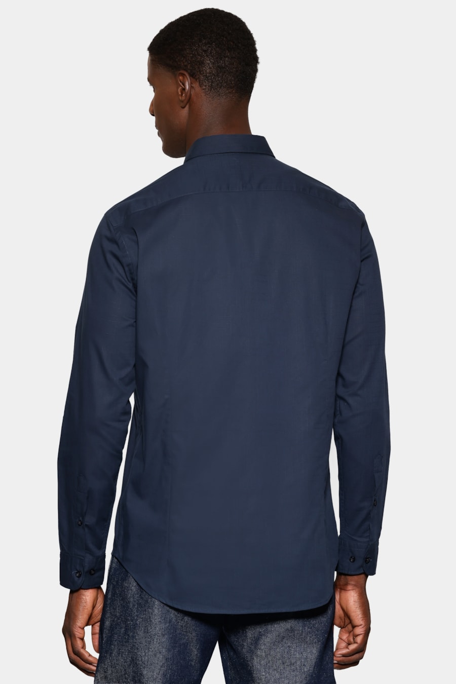 Camisa Manga Longa Slim Flame Bosco Marinho — foto 4 de 6