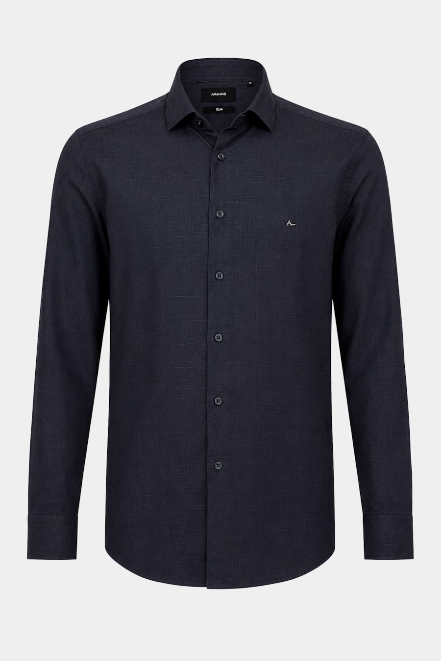 Camisa Manga Longa Slim Flame Bosco Marinho Escuro — foto 5 de 6