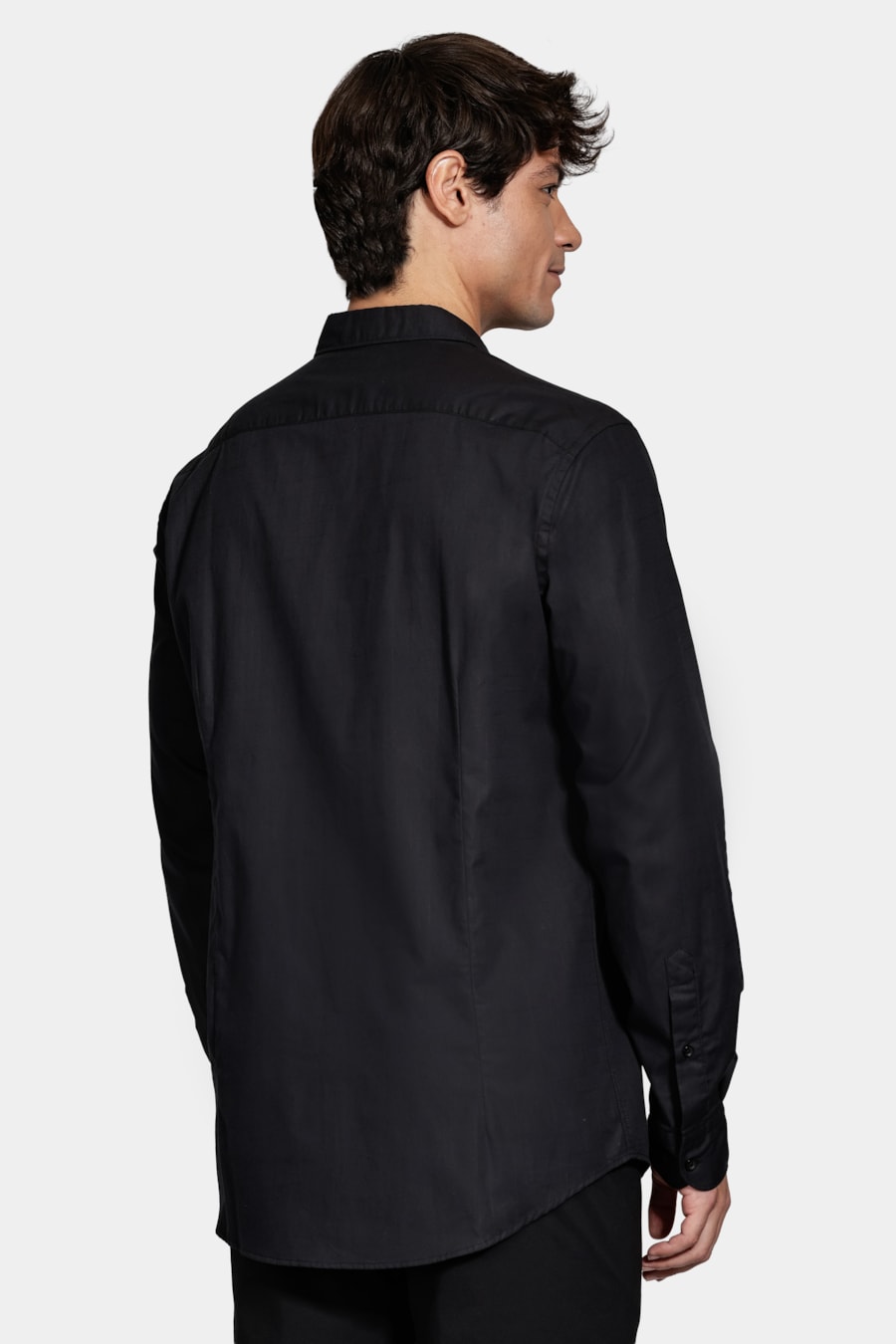 Camisa Manga Longa Slim Flamê Bosco Preto — foto 4 de 6