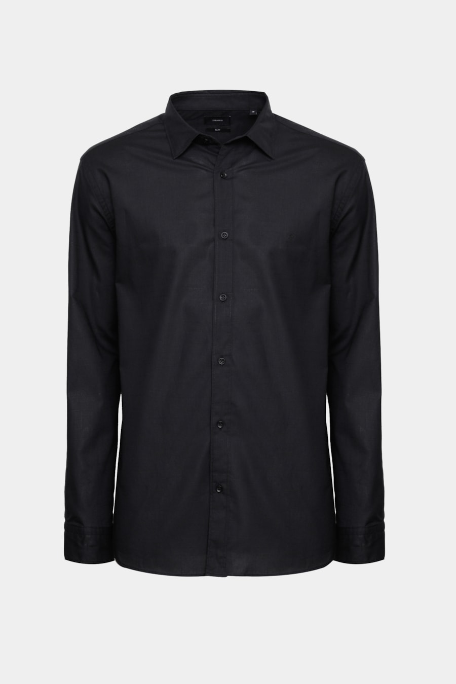 Camisa Manga Longa Slim Flamê Bosco Preto — foto 5 de 6