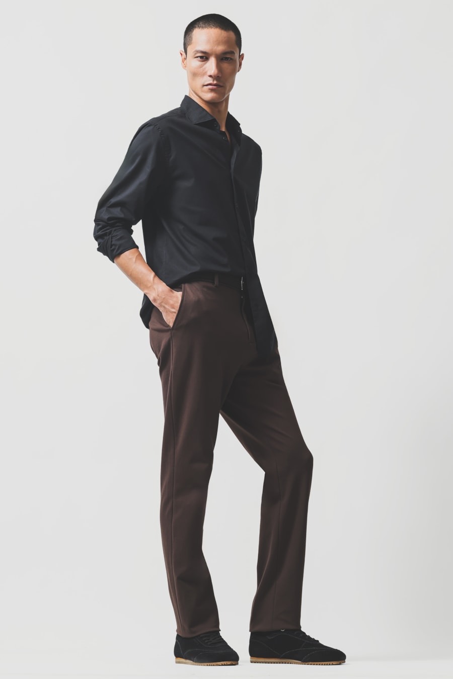 Camisa Manga Longa Slim Flame Bosco Preto — foto 2 de 6