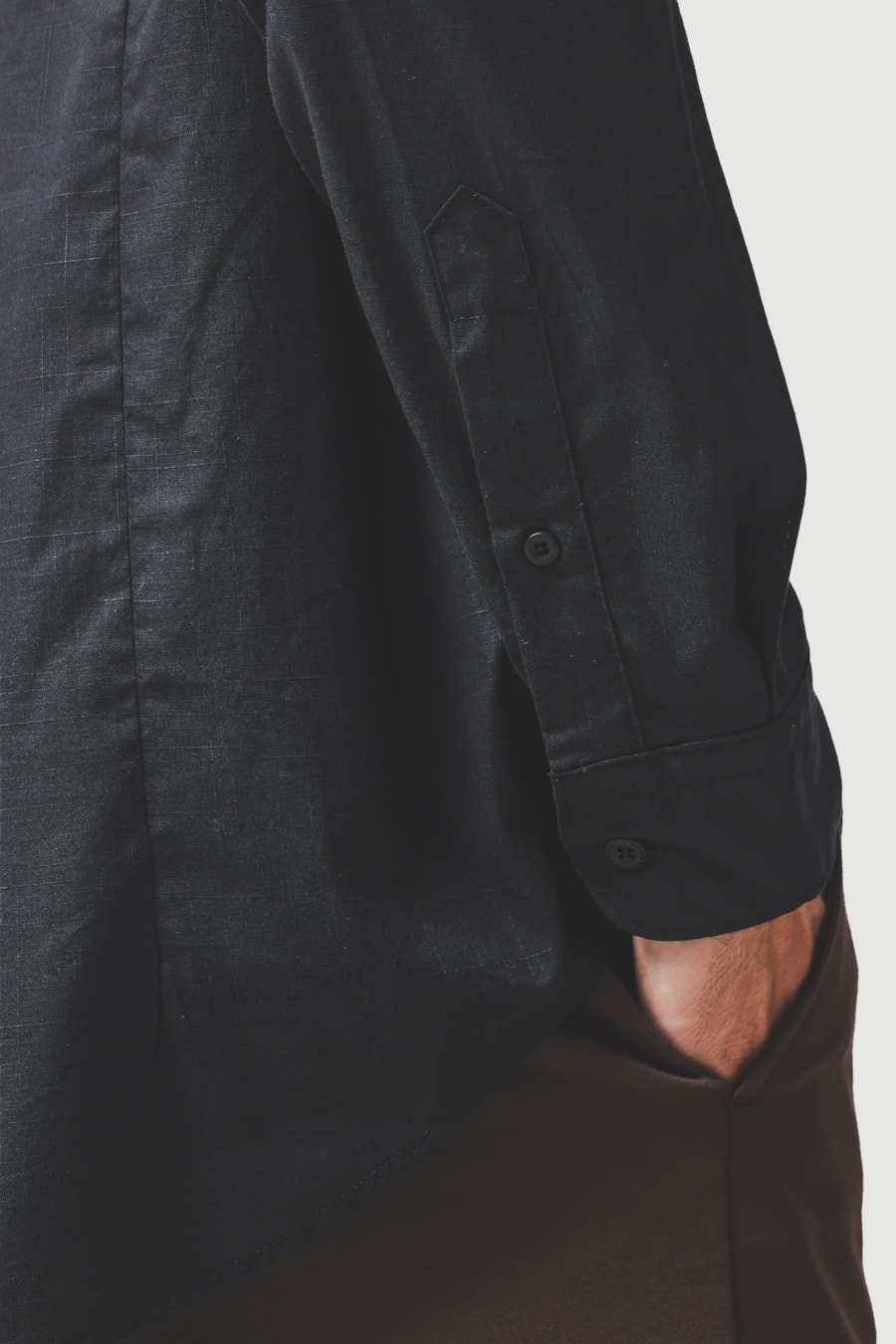 Camisa Manga Longa Slim Flame Bosco Preto — foto 3 de 6