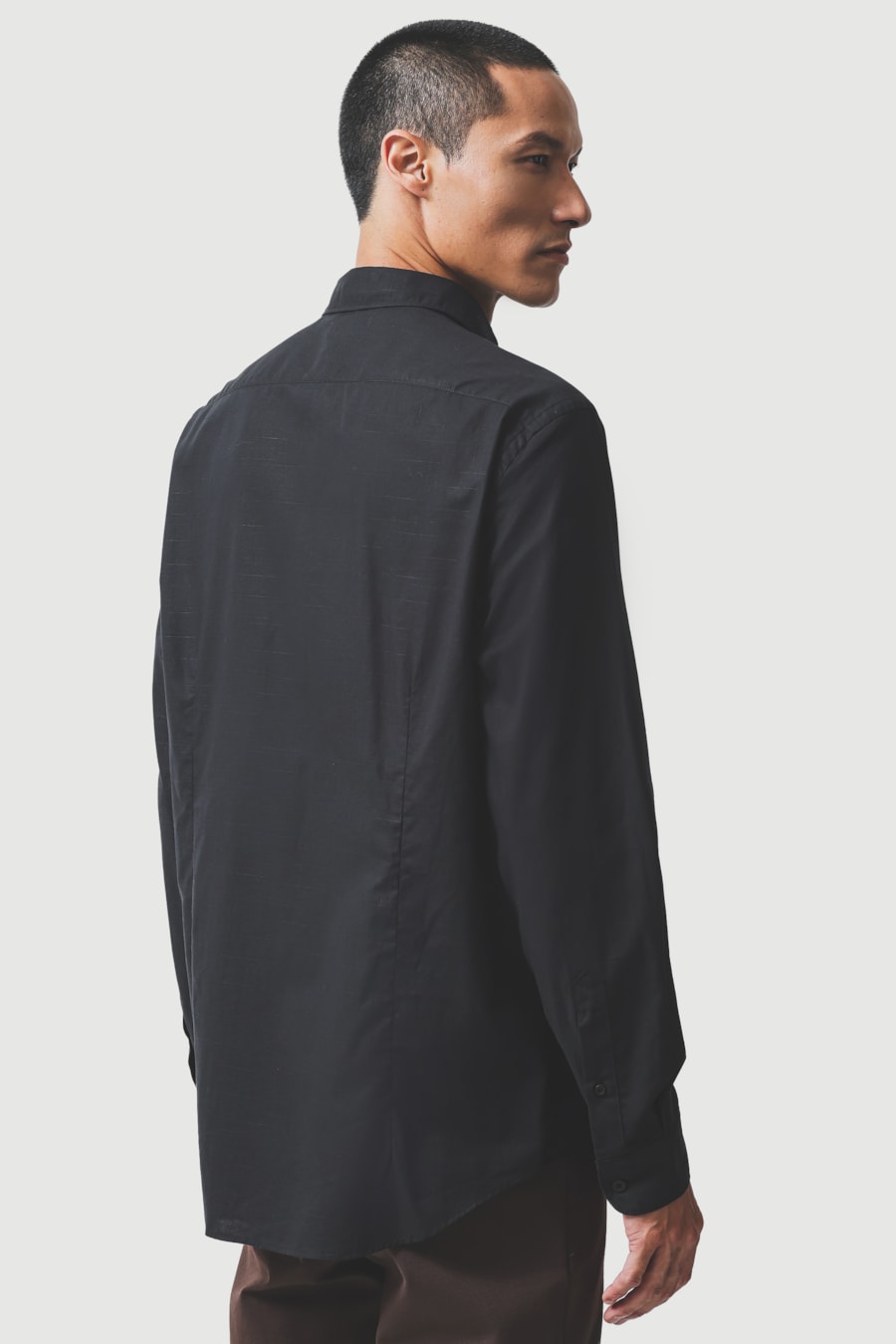 Camisa Manga Longa Slim Flame Bosco Preto — foto 4 de 6