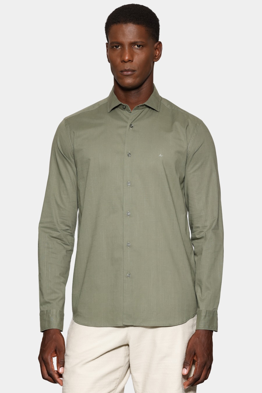 Camisa Manga Longa Slim Flame Bosco Verde — foto 1 de 6