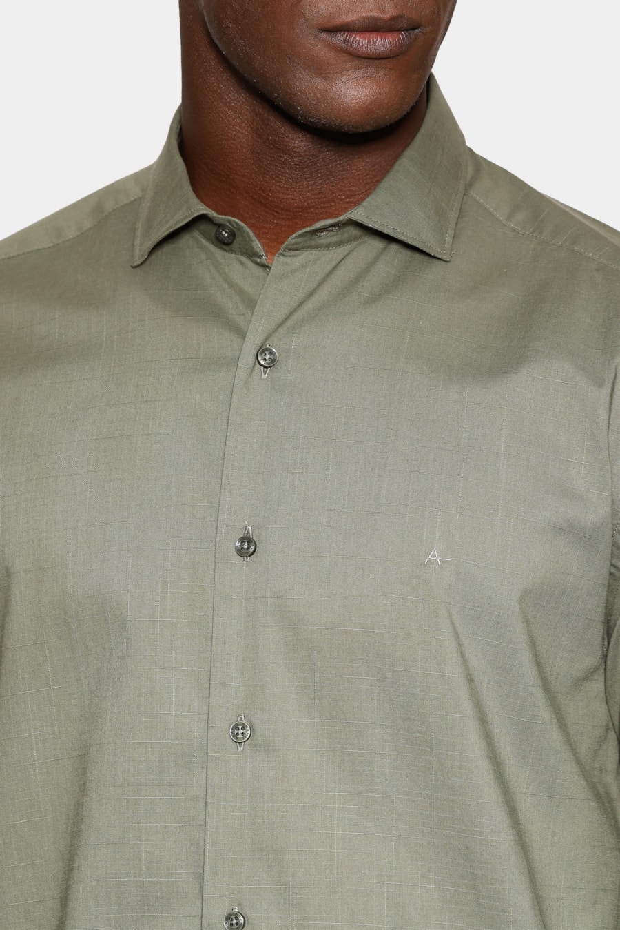 Camisa Manga Longa Slim Flame Bosco Verde — foto 3 de 6