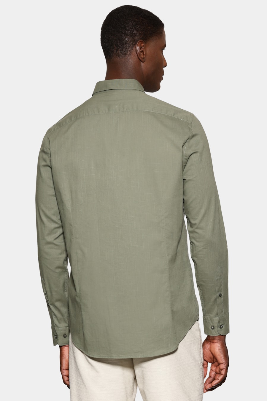 Camisa Manga Longa Slim Flame Bosco Verde — foto 4 de 6