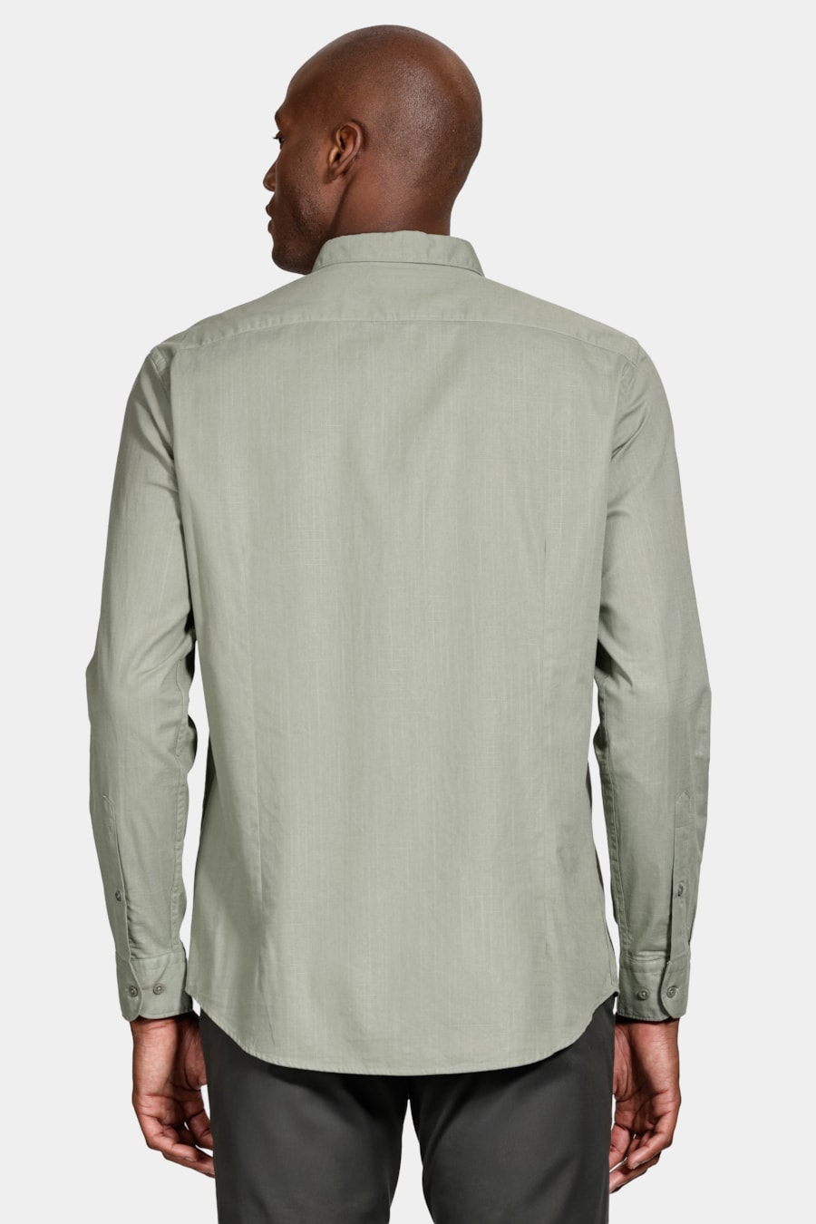 Camisa Manga Longa Slim Flamê Bosco Verde Folha — foto 4 de 6