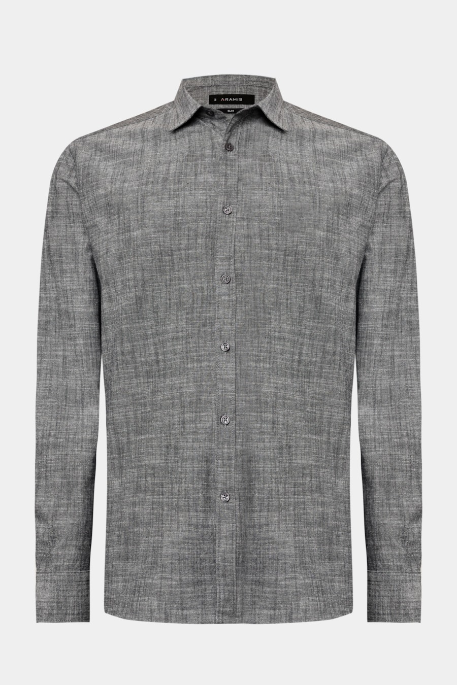 Camisa Manga Longa Slim Flamê Preto — foto 5 de 6