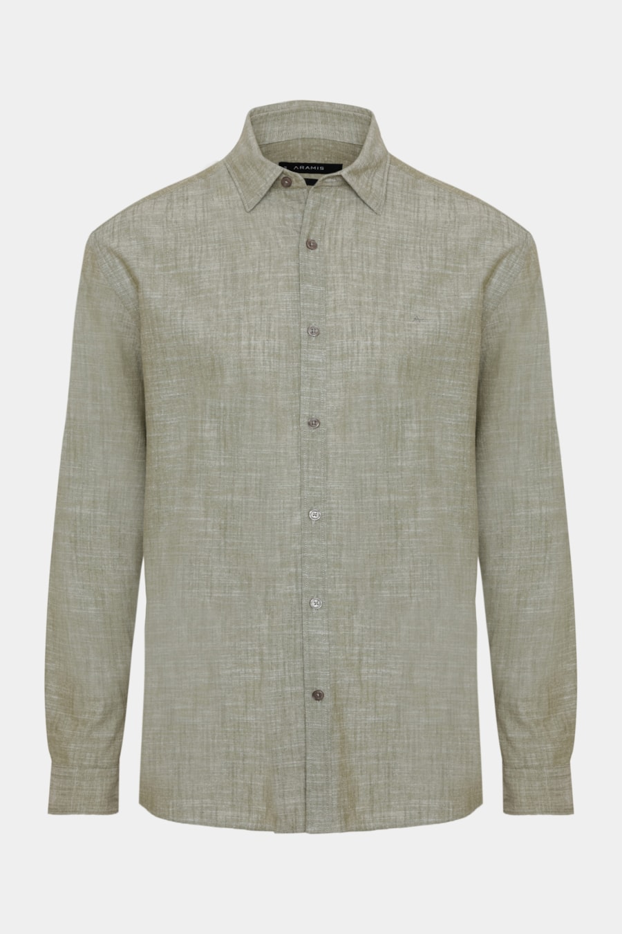 Camisa Manga Longa Slim Flamê Verde Militar — foto 5 de 6