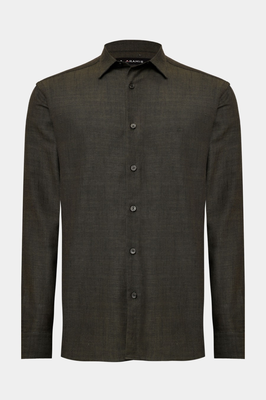 Camisa Manga Longa Slim Flame Verde Oliva — foto 5 de 6