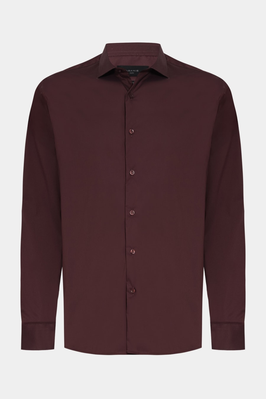 Camisa Manga Longa Slim Ice Cotton Stretch Burgundy — foto 5 de 6