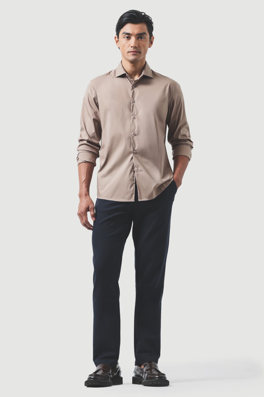 Camisa Manga Longa Slim Ice Cotton Stretch Fendi — foto 2 de 6