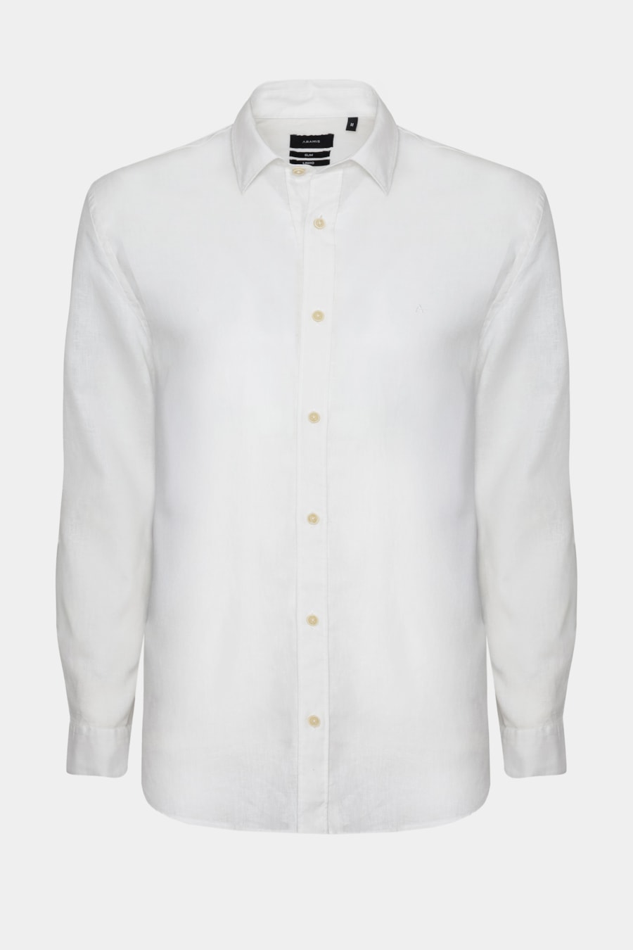 Camisa Manga Longa Slim Linho Branco — foto 5 de 6