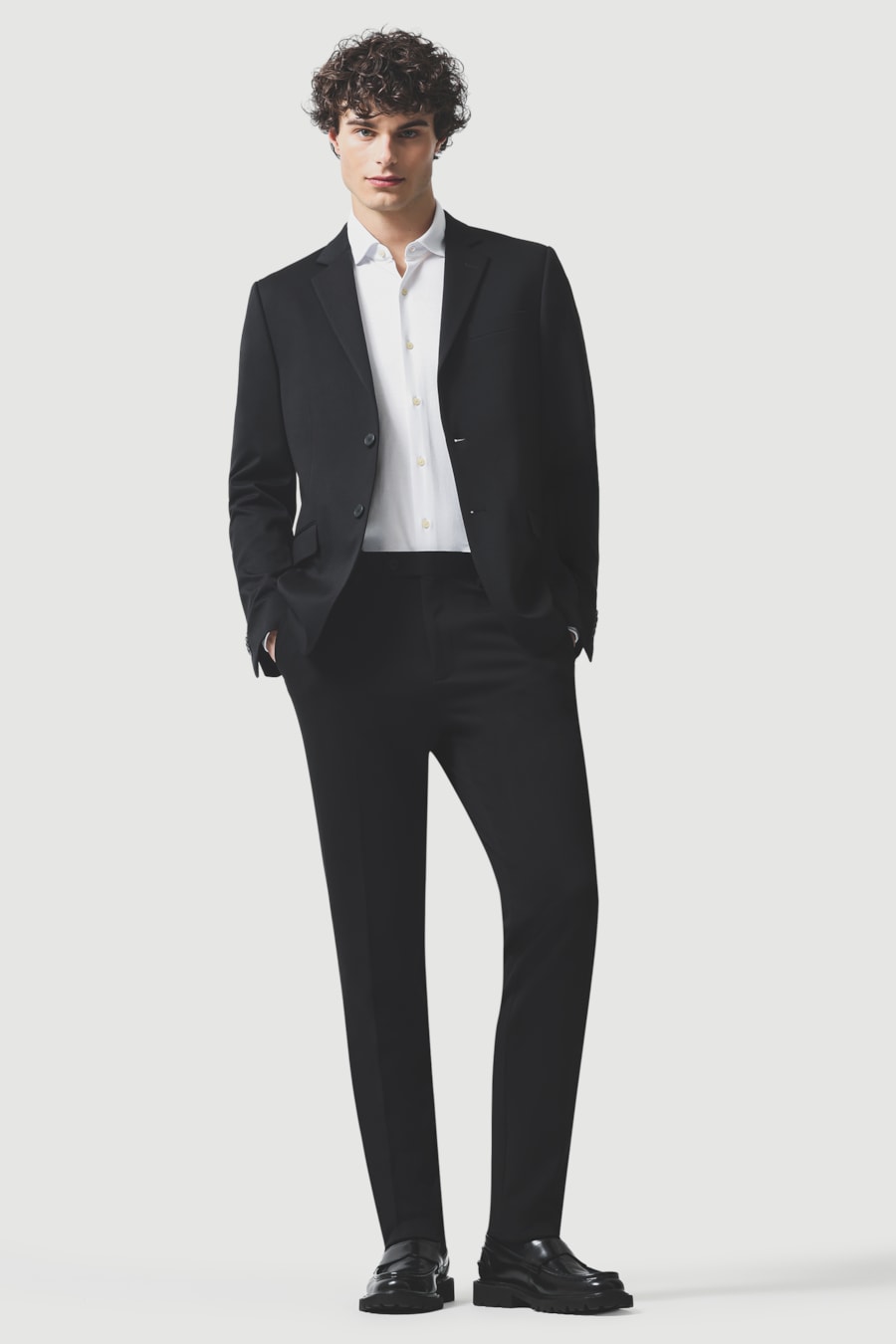 Camisa Manga Longa Slim Malha Supima Branco — foto 2 de 6