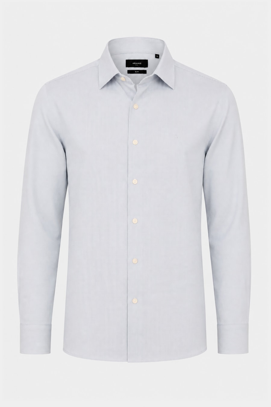 Camisa Manga Longa Slim Maquineta Stretch Azul — foto 5 de 6