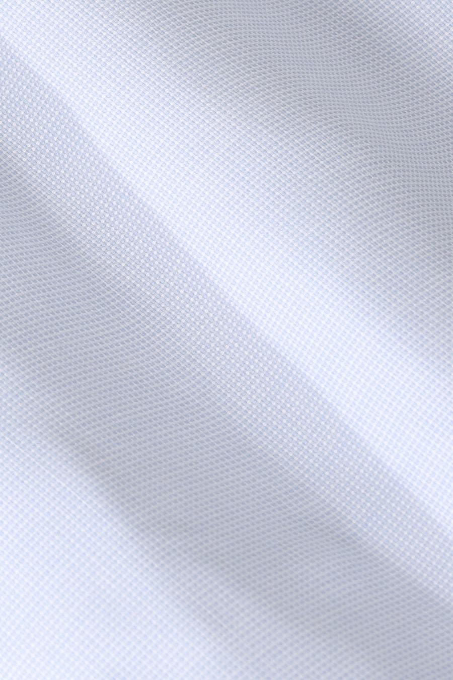 Camisa Manga Longa Slim Maquinetada Stretch Branco C/Azul Claro — foto 6 de 6