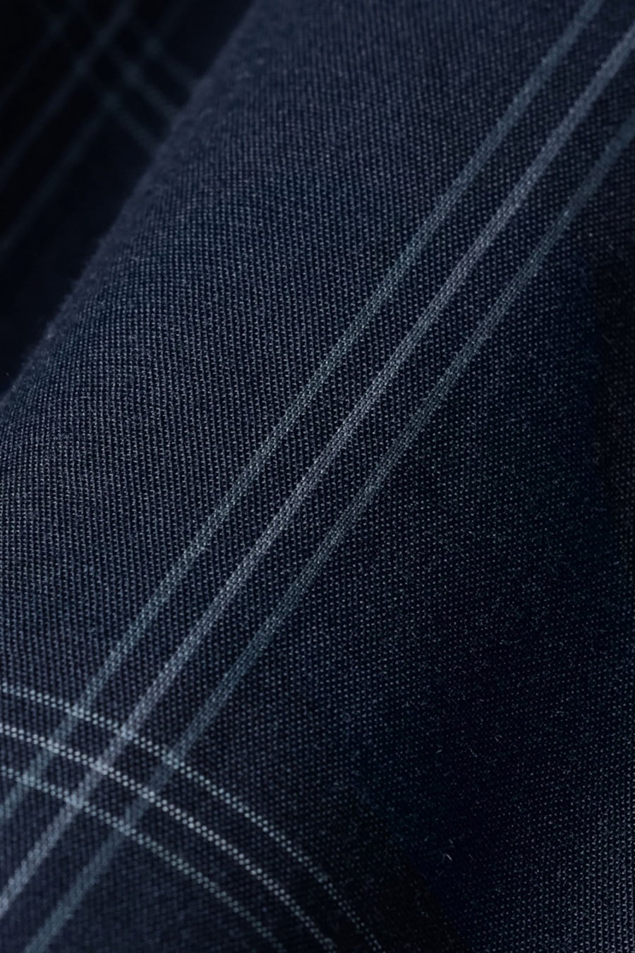 Camisa Manga Longa Slim Maxi Xadrez Marinho C/Cinza — foto 6 de 6