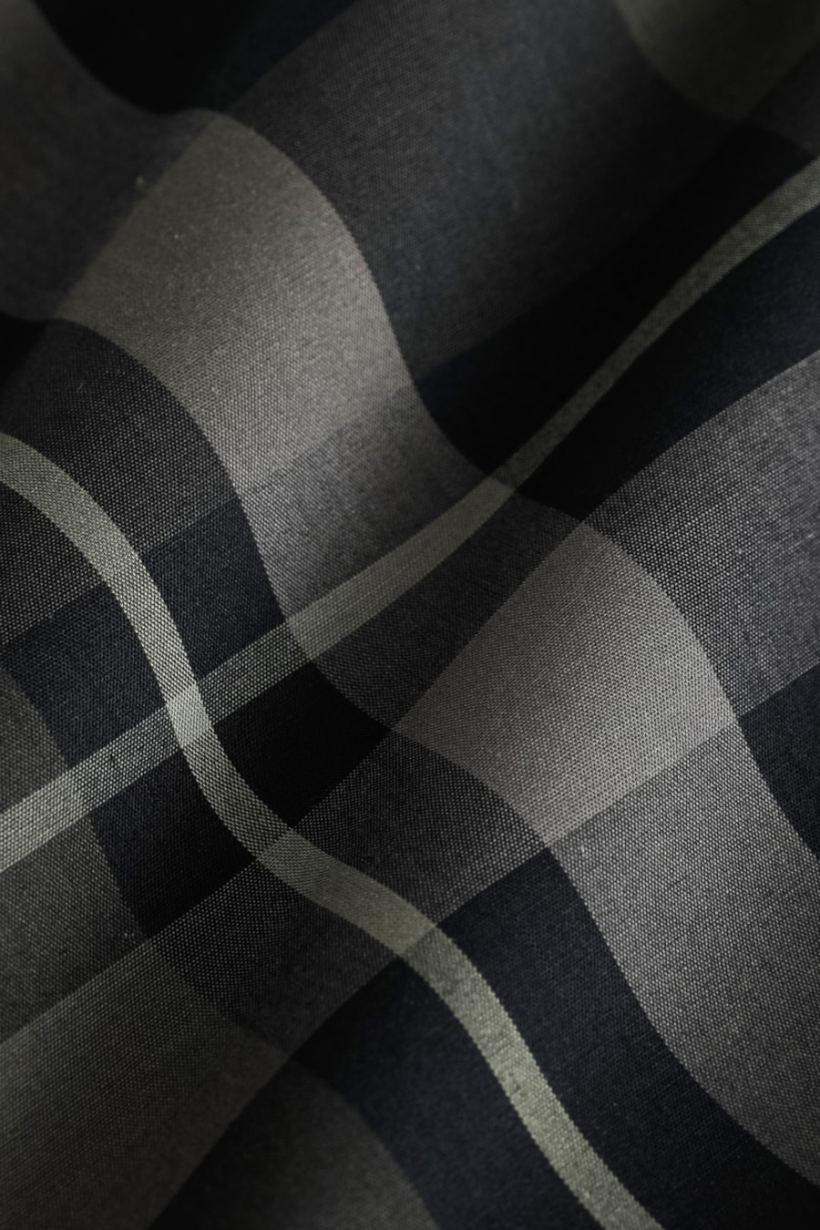 Camisa Manga Longa Slim Maxi Xadrez Preto C/Verde — foto 7 de 7