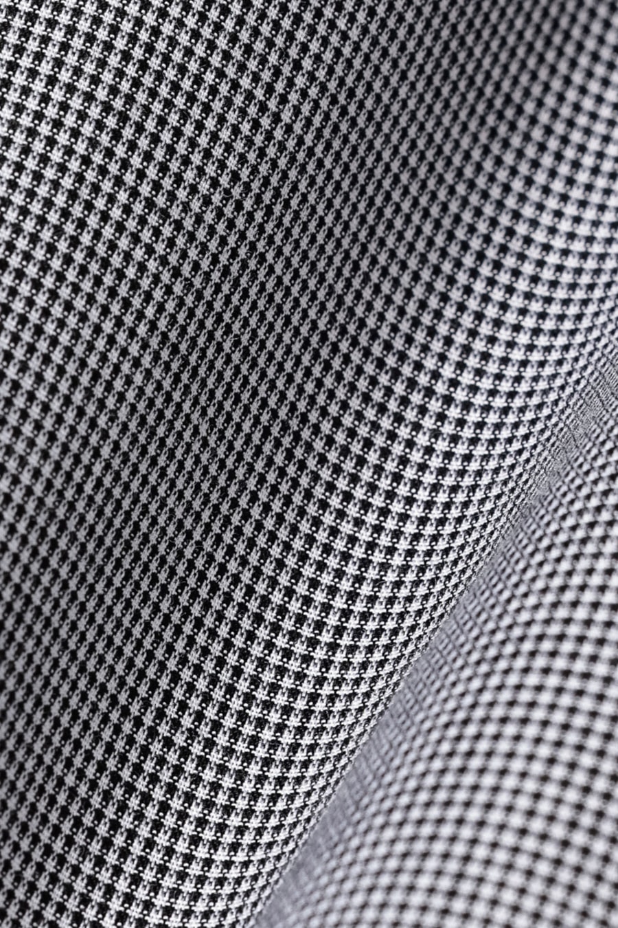 Camisa Manga Longa Slim Micro Xadrez Preto/Branco — foto 6 de 6