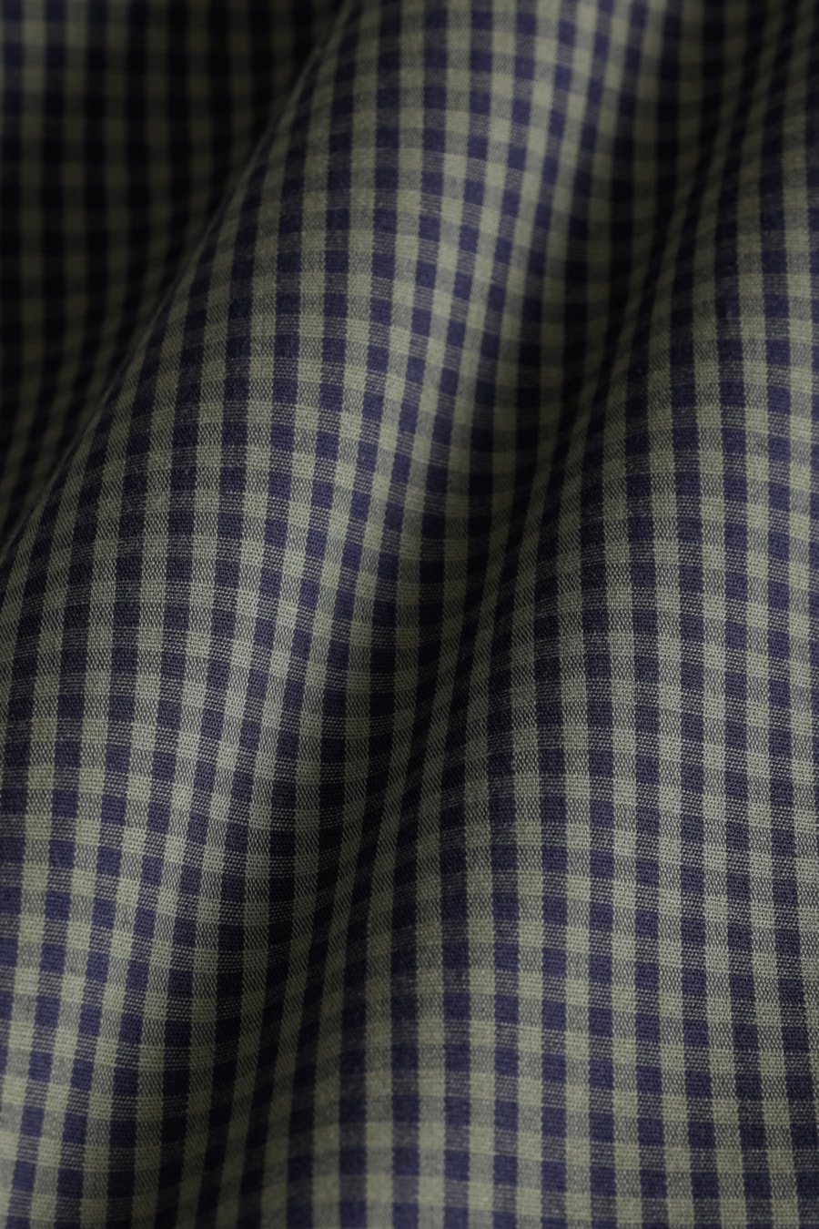 Camisa Manga Longa Slim Mini Xadrez Damero Verde/Marinho — foto 6 de 6