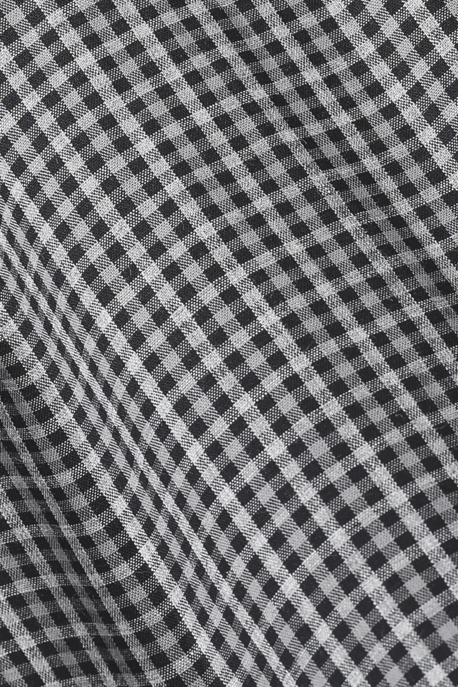 Camisa Manga Longa Slim Mini Xadrez Melange Cinza C/ Chumbo — foto 6 de 6