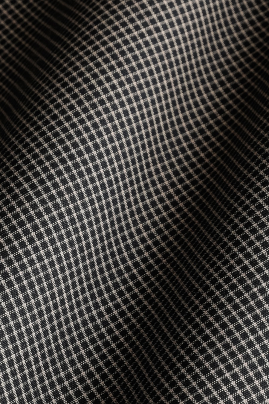 Camisa Manga Longa Slim Mini Xadrez Preto C/ Caqui — foto 6 de 6